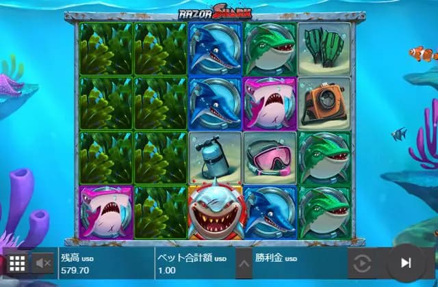 razor sharkのプレイ画像