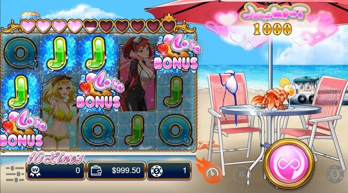 ビキニクイーンズデーティングボーナス絵柄