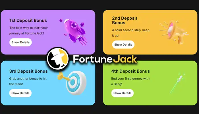 フォーチュンジャックカジノの初回入金ボーナス画像
